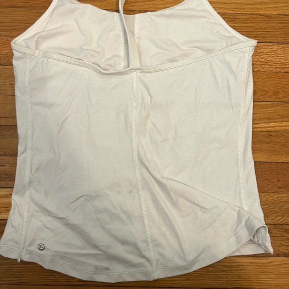 STORI WHITE INTRO SHELF TANK - SIZE 10 - LIGHTLY WORN - RACERBACK - Picture 2 of 2